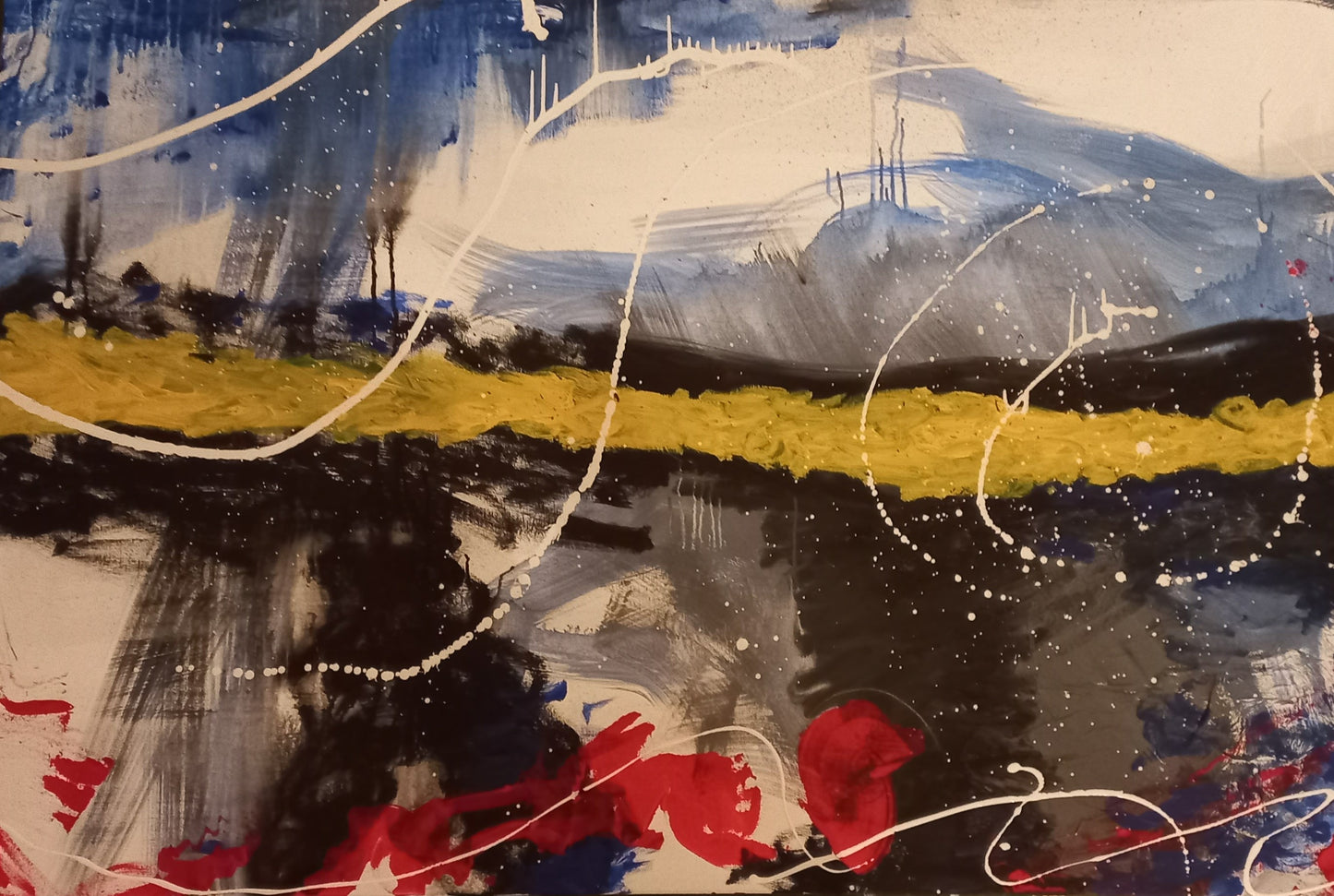 Astratto Acrilico su tela 100 x 200 x 4