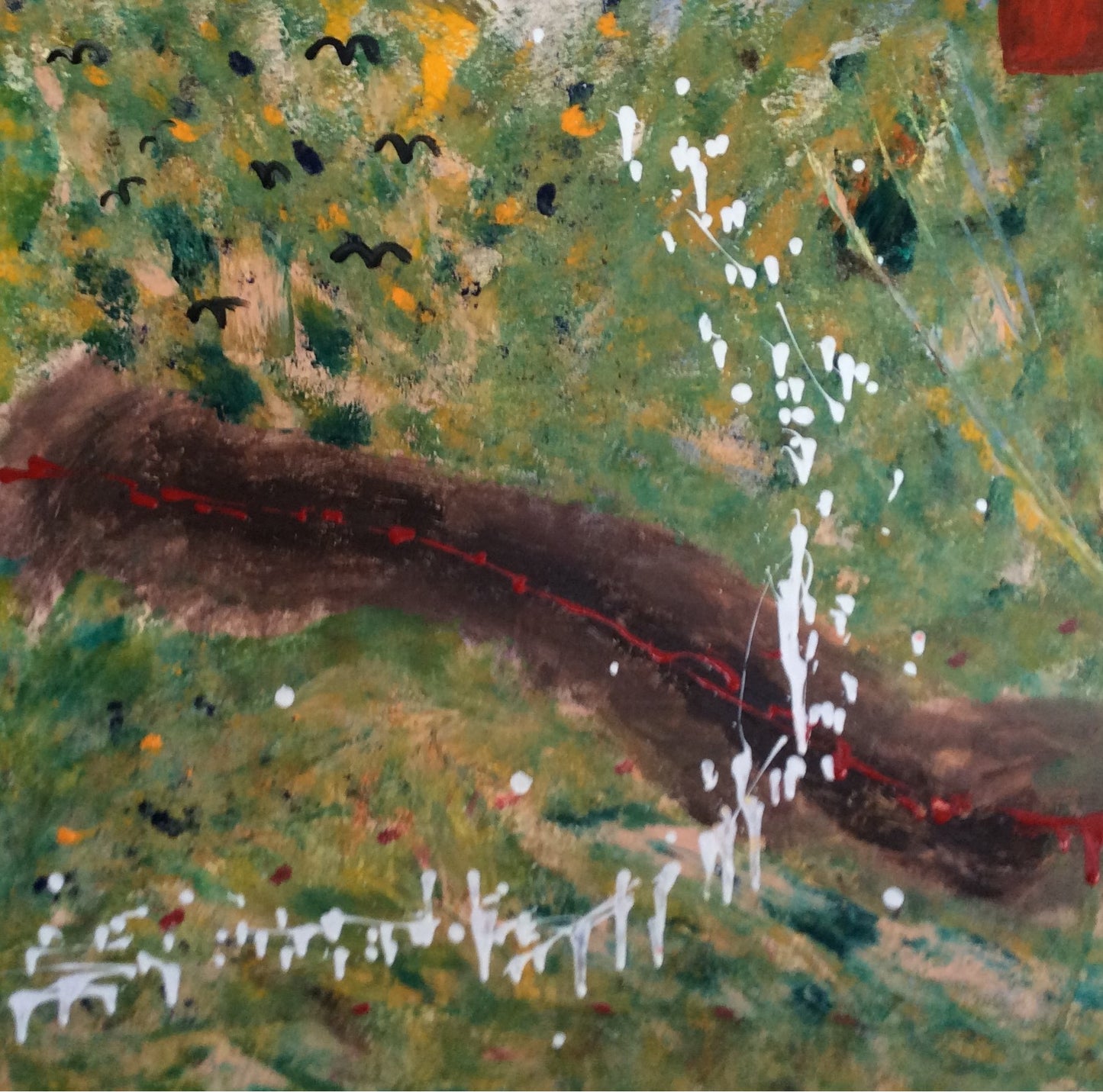 Astratto Acrilico su tela 200 x 200 x 4