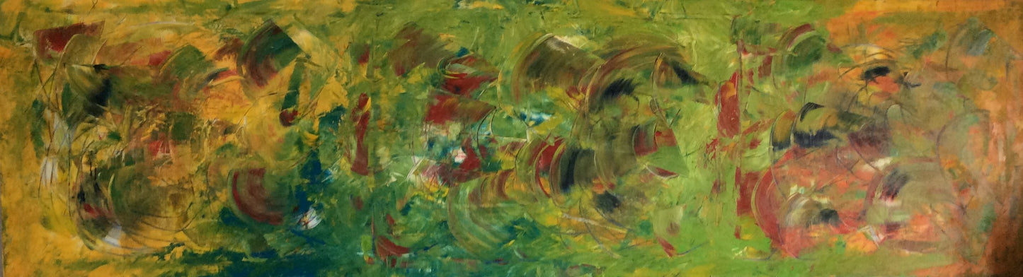 Olio su Tela su tela 50 x 200 x 2