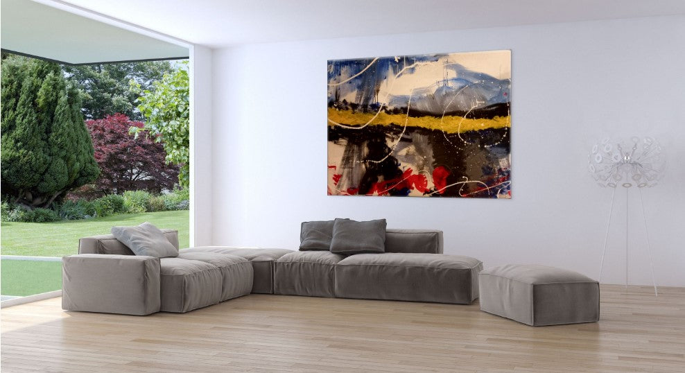 Astratto Acrilico su tela 100 x 200 x 4
